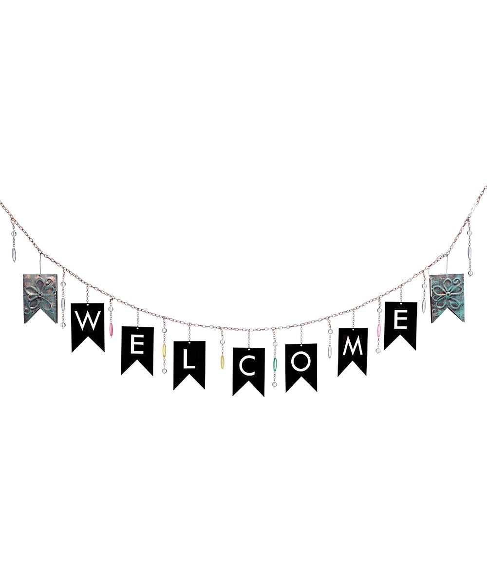 Grasslands Road Patio Accessories - Metal LED 'Welcome' Banner