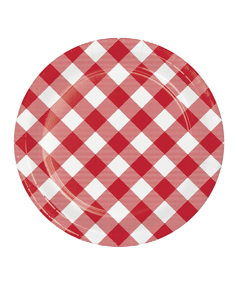 Classic Gingham Dessert Plate