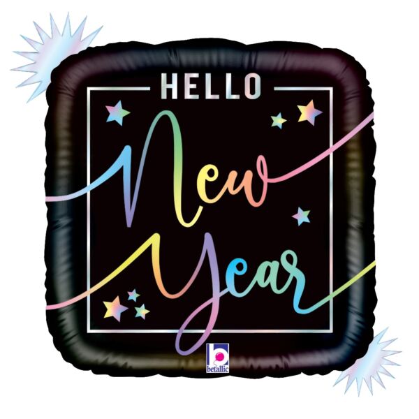 18&quot; Opal Hello New Year Foil Balloon