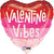 J06 18" Satin Stripes Valentine Vibes Foil Balloons