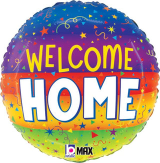 18" Welcome Home Streamers Balloon