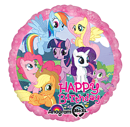 607 17" My Little Pony Birthday Foil Balloon