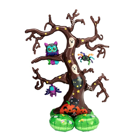 Creepy Tree Airloonz Standing Air-Filled Foil Balloon, 48 Inches, 1 Count