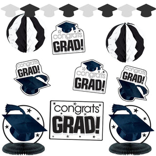 White and Black Graduate Decorating Kit