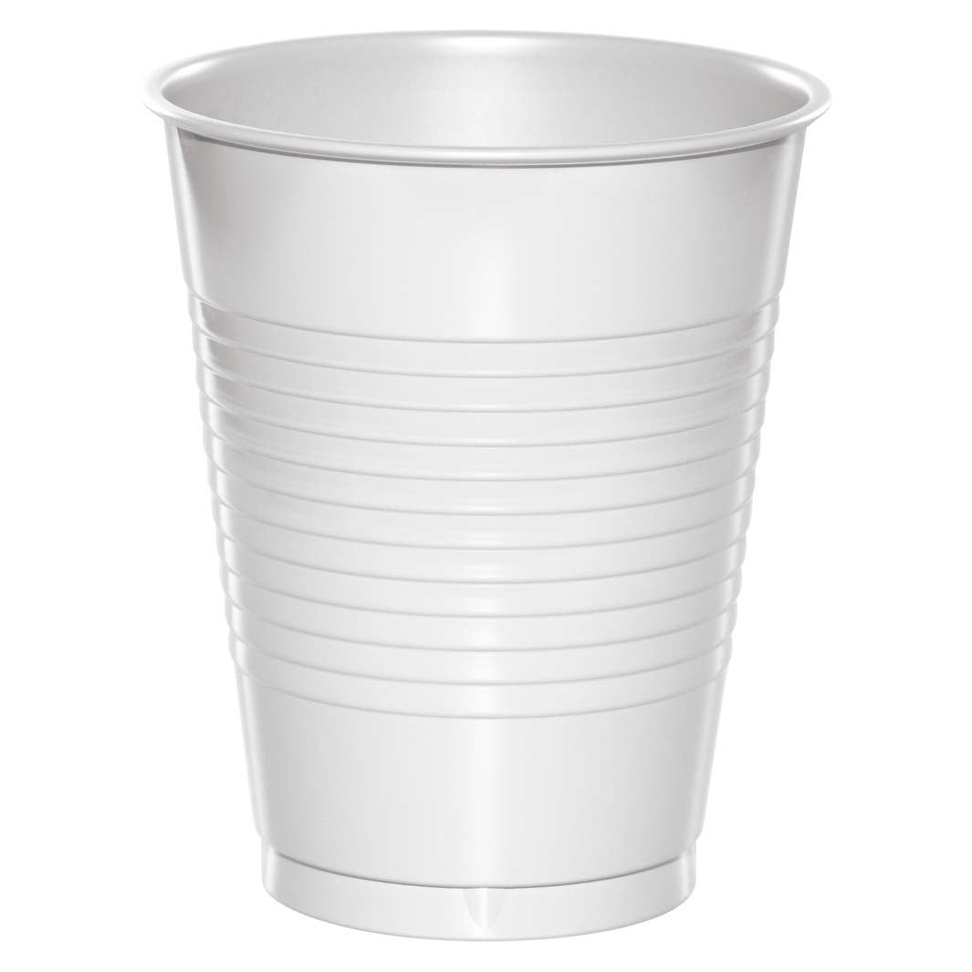 Premium Plastic Cups 16 oz. - White