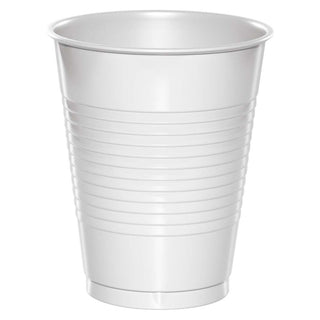 Premium Plastic Cups 16 oz. - White