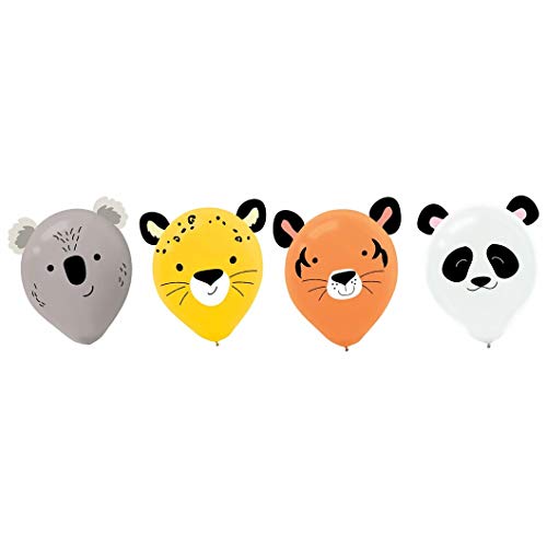 Get Wild Jungle Safari Animal Latex Balloons 6ct
