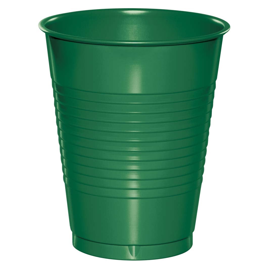 Premium Plastic Cups 16 oz. - Emerald Green