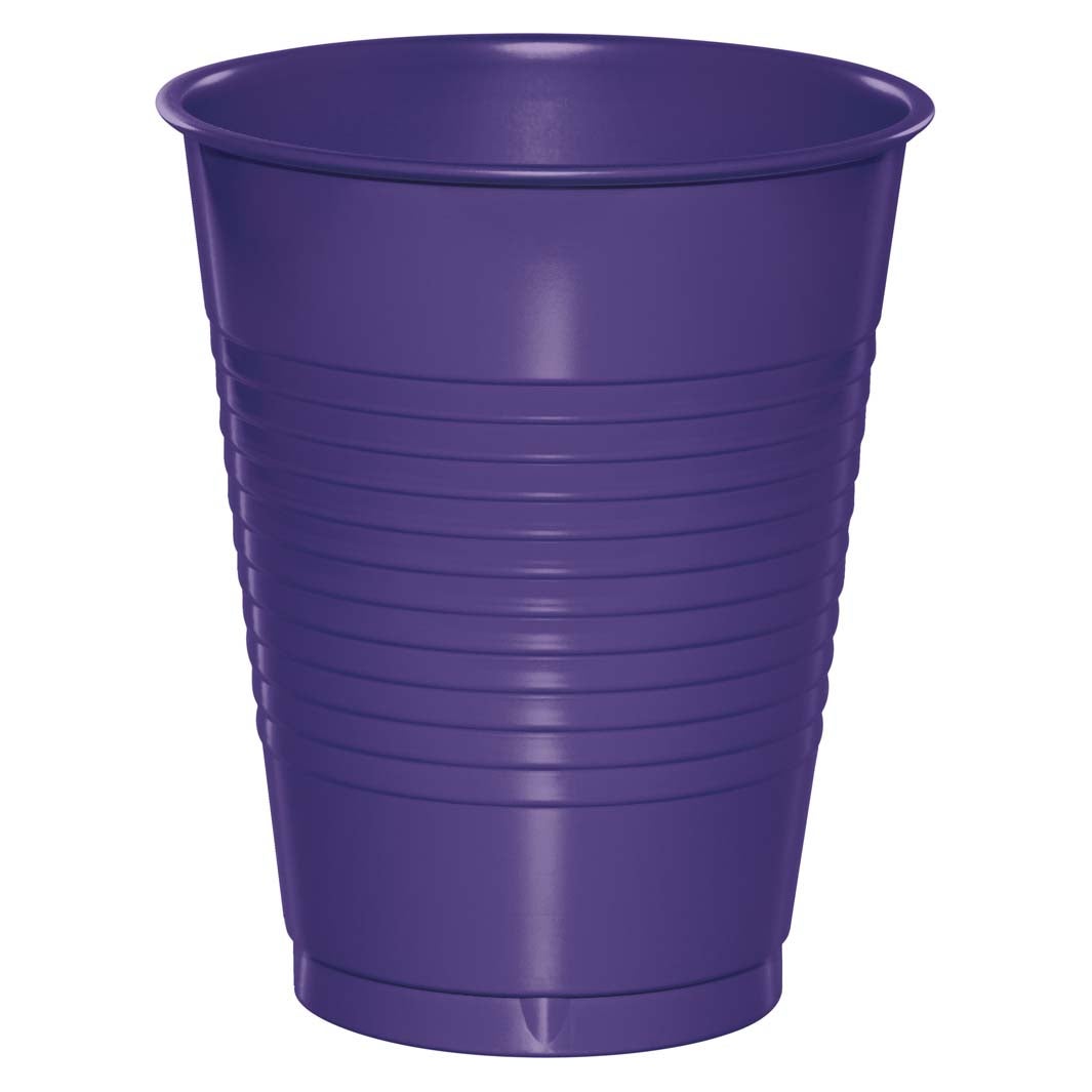 Premium Plastic 16 oz. Cups - Purple