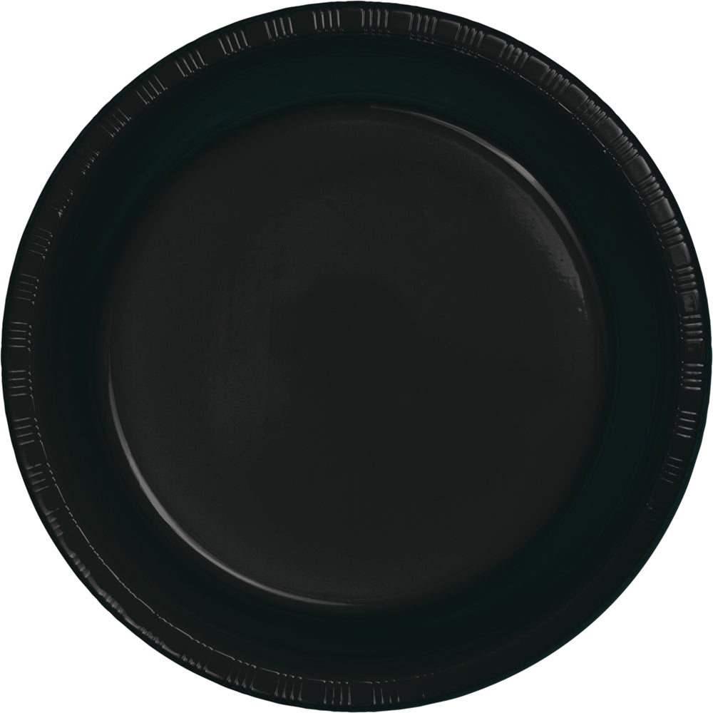 Premium Plastic Dessert Plate-Black Velvet