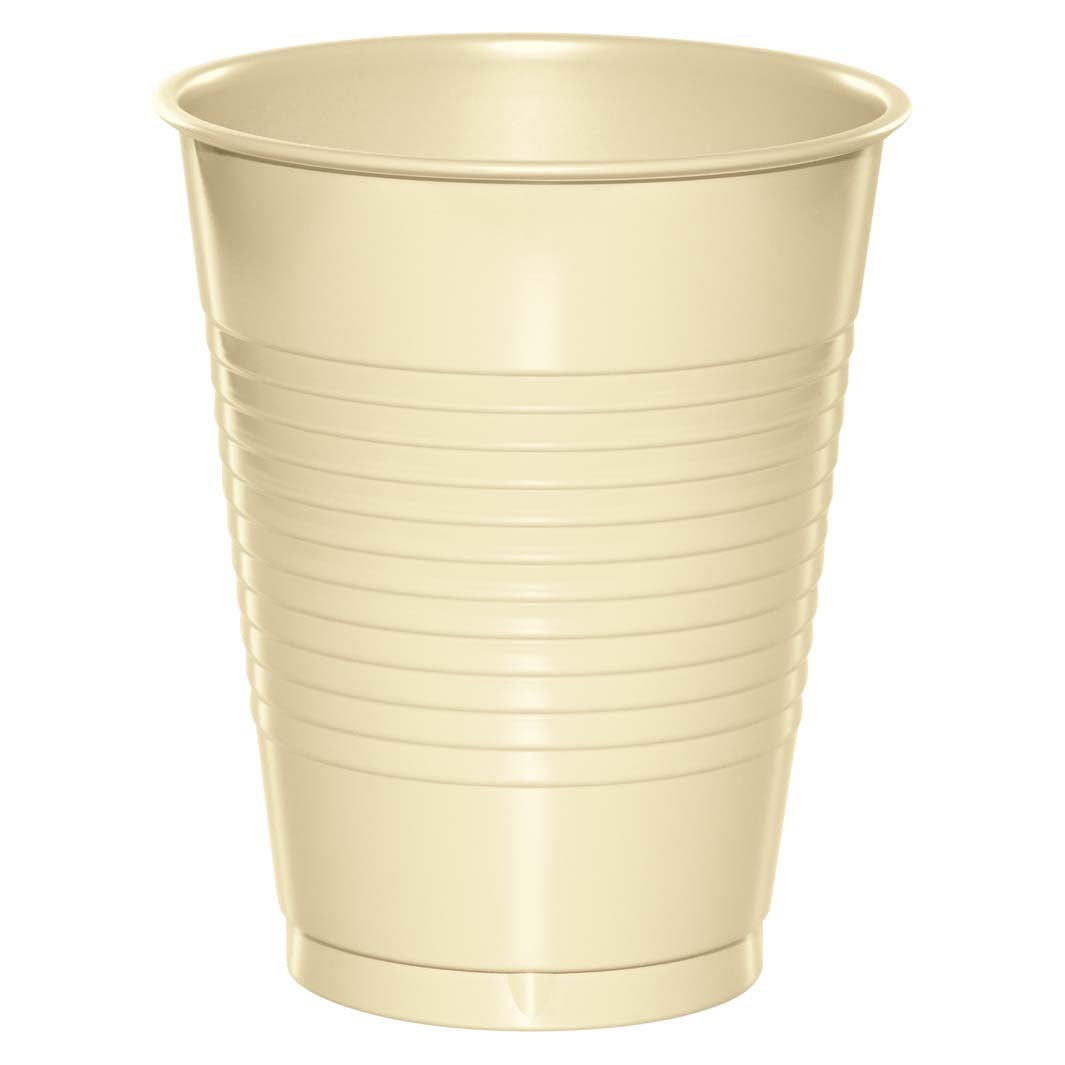 Premium Plastic Cups 16 oz. - Ivory