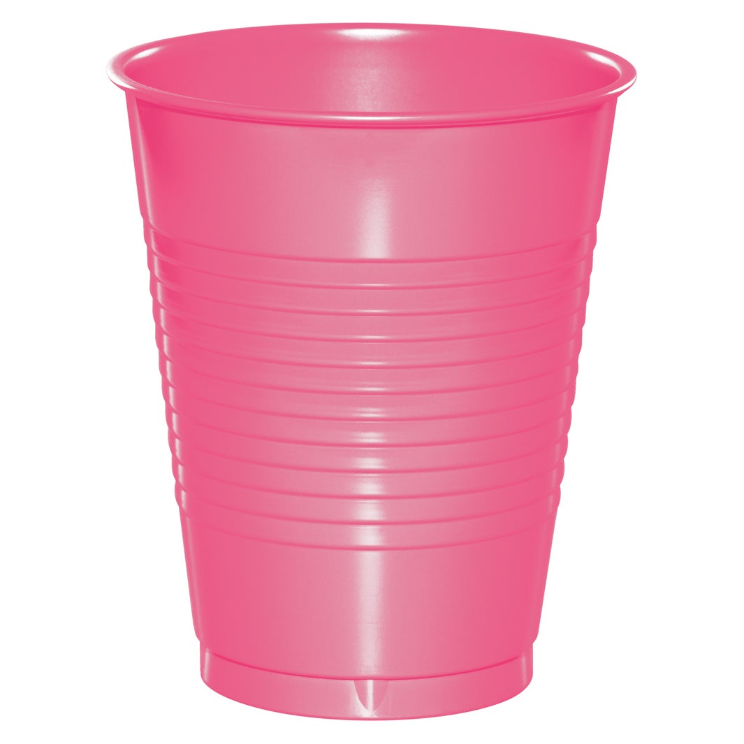 20 ct. 16oz. Plastic Cups - Candy Pink
