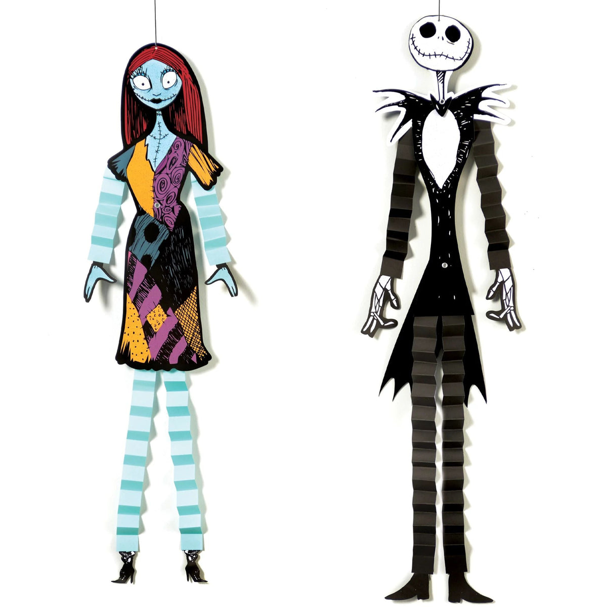 Nightmare Before Christmas Jack &amp; Sally Ceiling Decorations