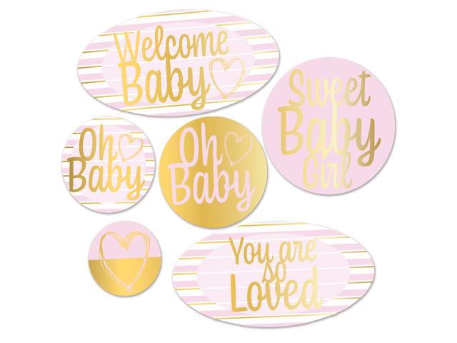 Foil Welcome Baby Cutouts