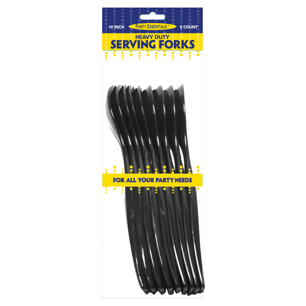 10″ HEAVY DUTY SERVING FORKS – BLACK
