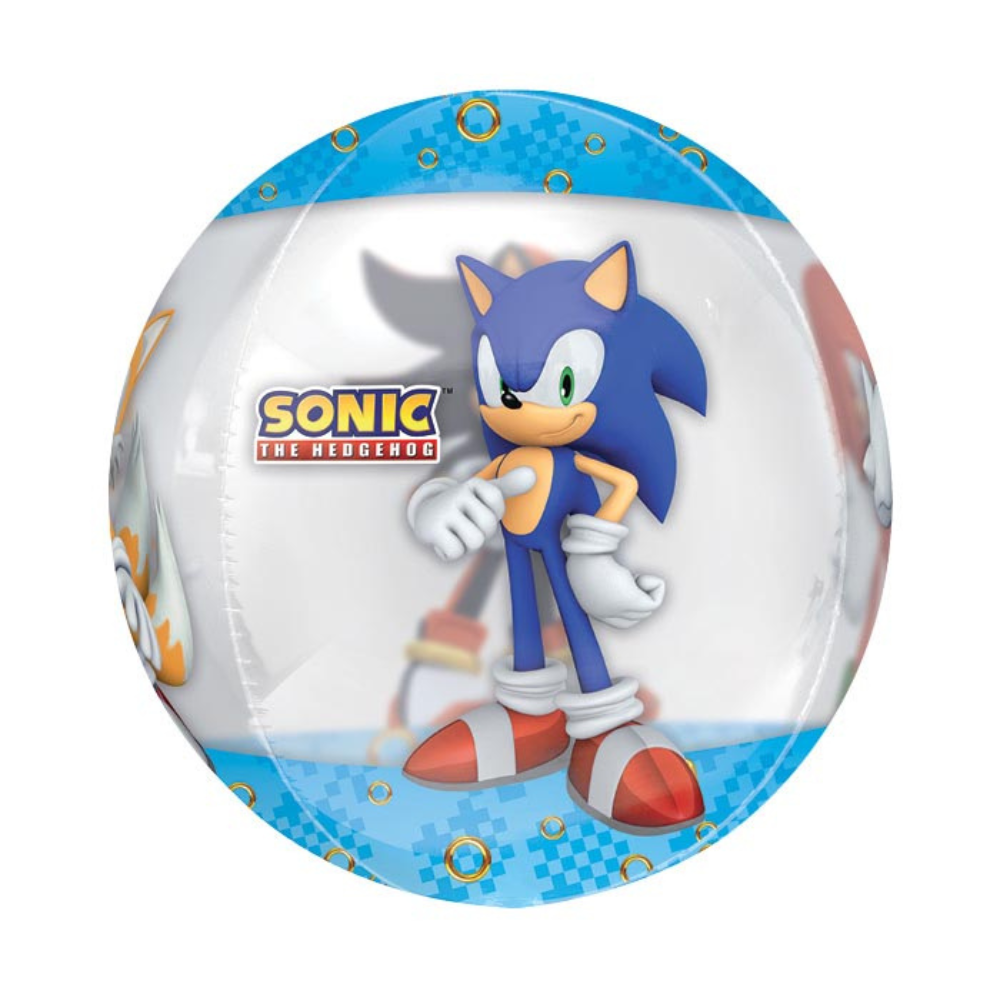 16" PKG SONIC THE HEDGEHOG ORBZ XL CLEAR