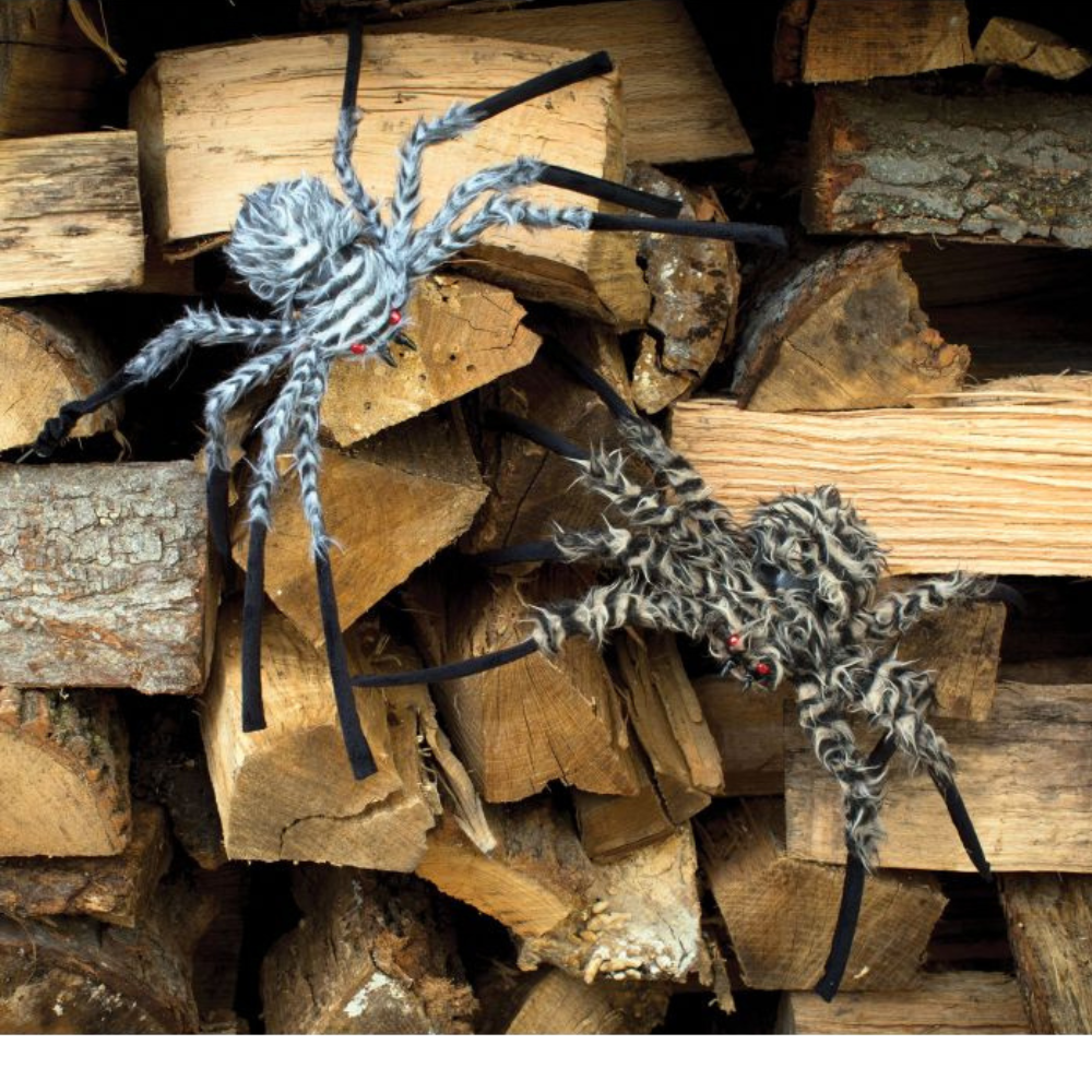 Fuzzy Spider Grey 20in