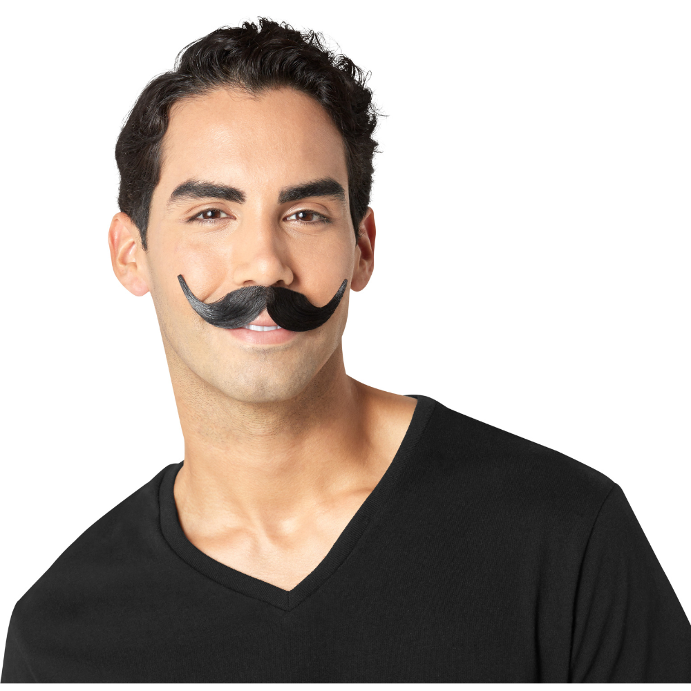 Professional Handlebar Moustache-Black