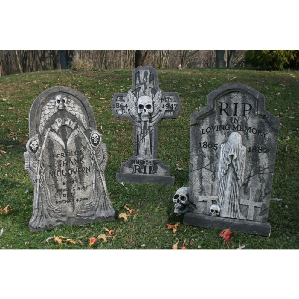 36" Spooky Tombstone Assortment