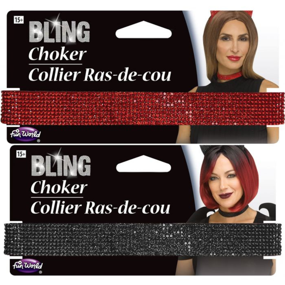 Bling Diva Choker Assortment - Adult