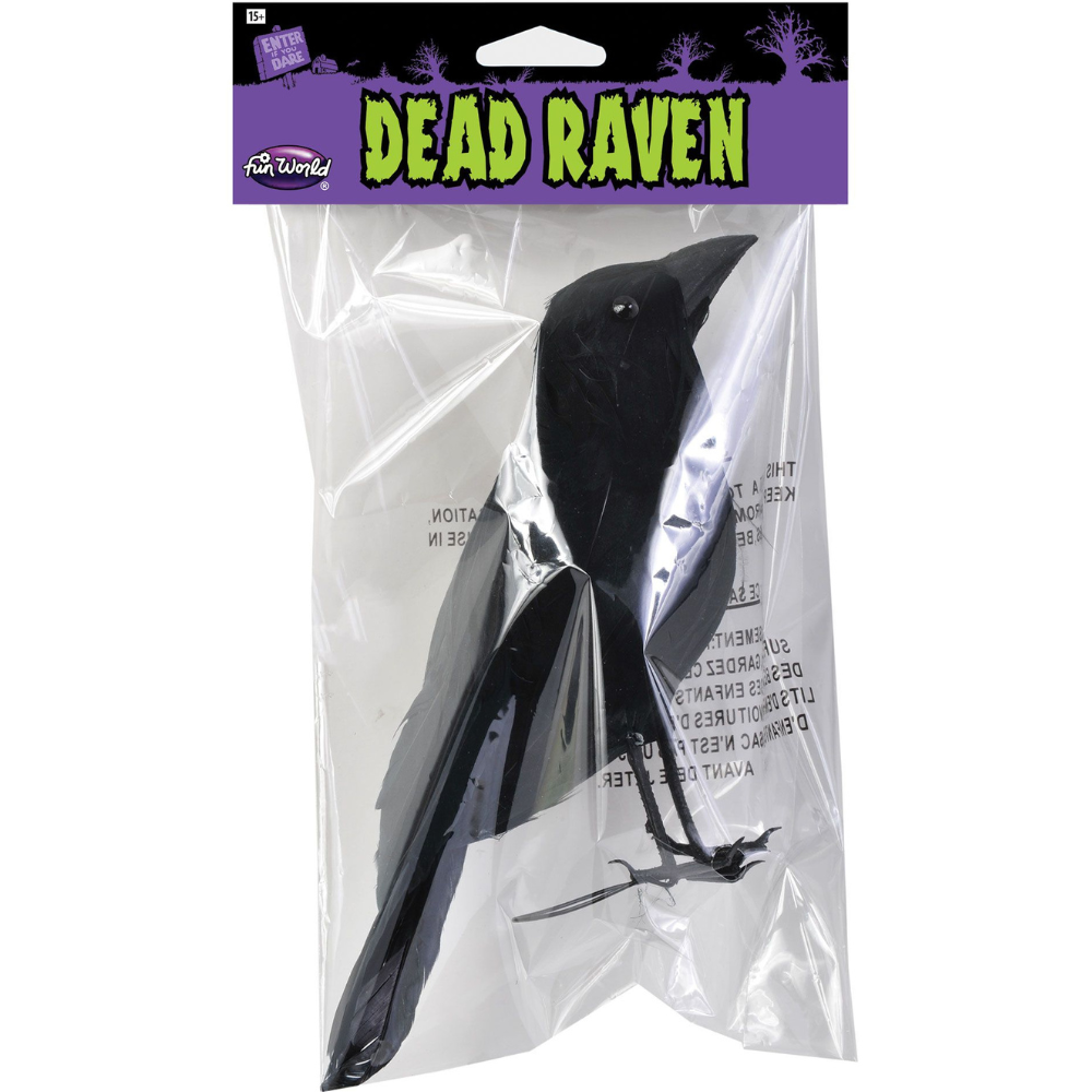 Black Raven w/Feathers