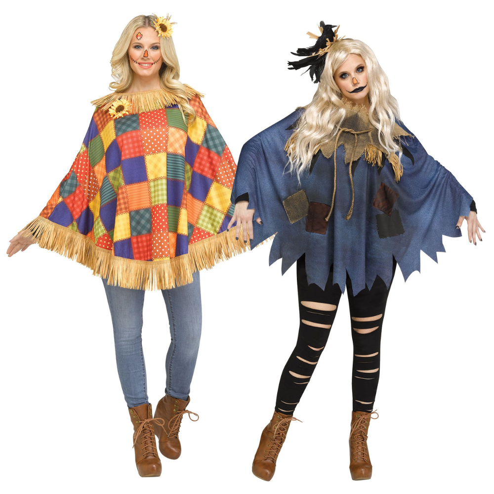 Scarecrow Poncho Assortment - Adult