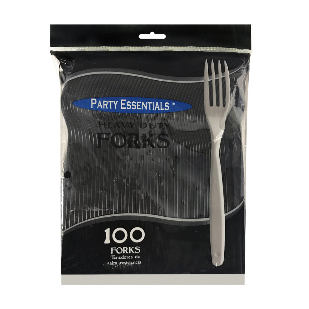 HEAVY DUTY FORKS – BLACK 100 CT.