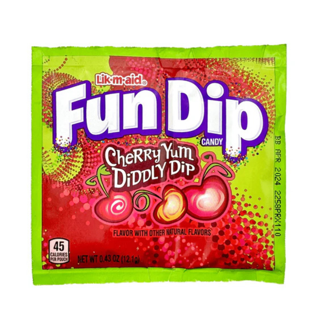 LIK-M-AID FUN DIP - ONE FLAVOR (CHERRY YUM/RAZZAPPLE)