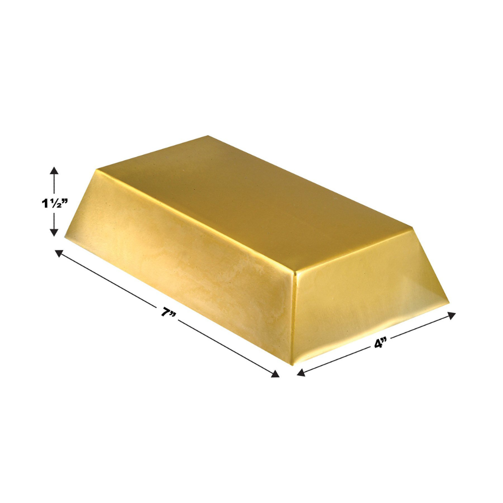 Plastic Gold Bar Decorations