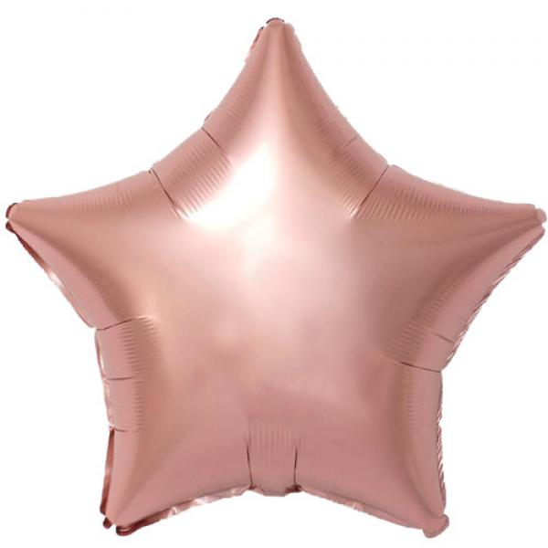 19" Foil Rose Gold Star Balloon