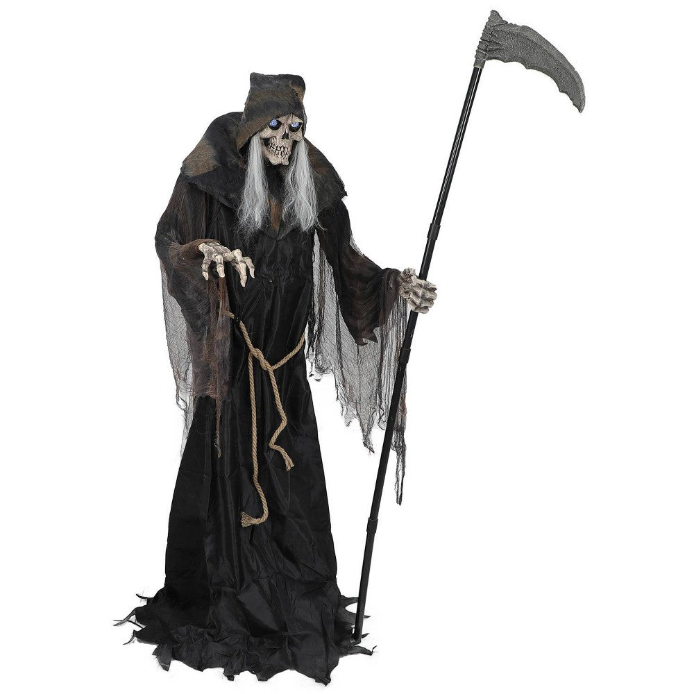 6' Animated Lunging Reaper with Digital Eyes
