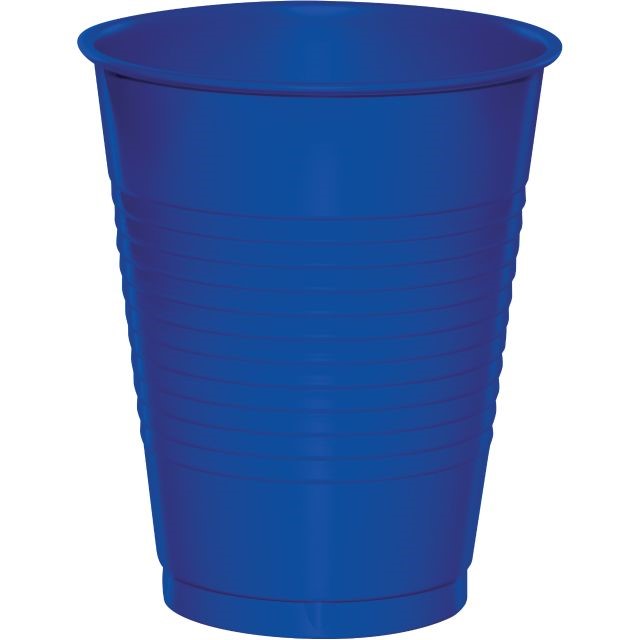 Cobalt Blue 16oz. Plastic Cups