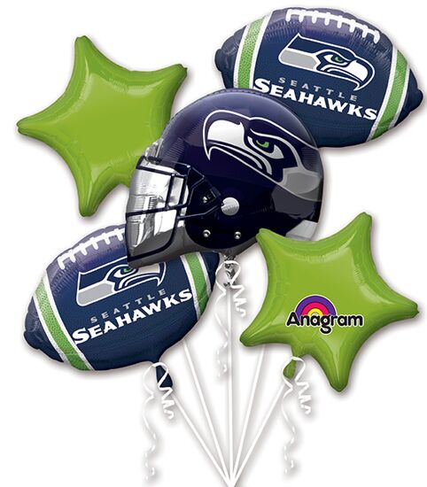 NFL Balloon Bouquet - Seattle Seahawks