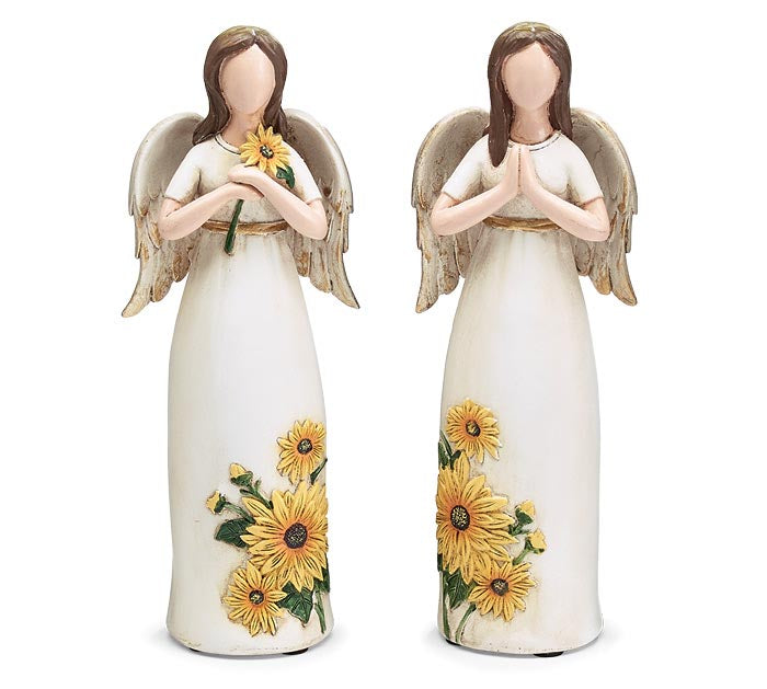 Sunflower Angel Resin Figurine