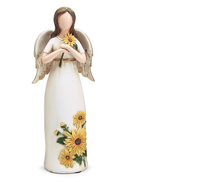 Sunflower Angel Resin Figurine
