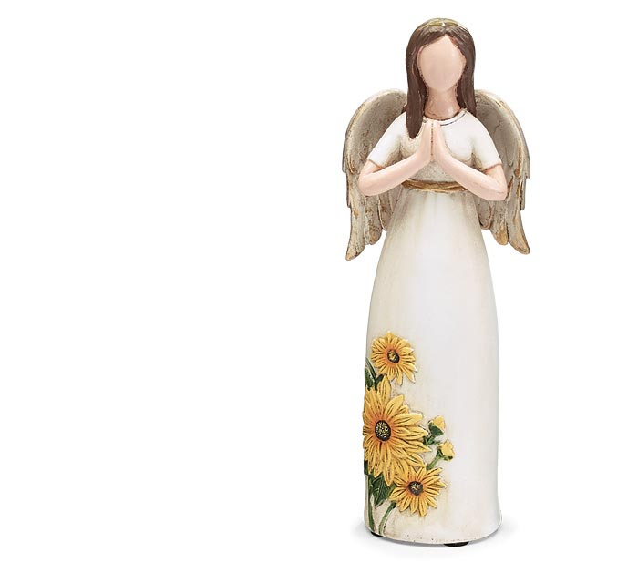 Sunflower Angel Resin Figurine