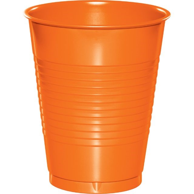 Sunkissed Orange 16oz. Plastic Cups