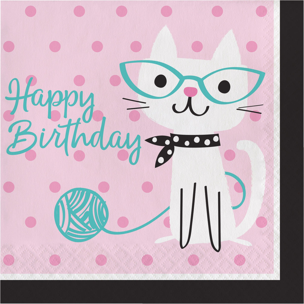 Cat Party Birthday Paper Lunch Napkins 16ct