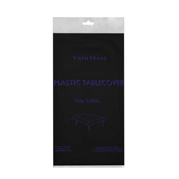 VALUMOST 54″ x 108″ TABLE COVERS BLACK