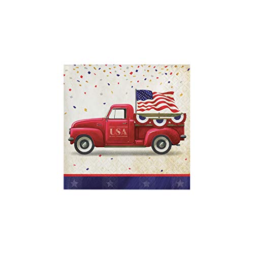 Patriotic Parade Beverage Napkins