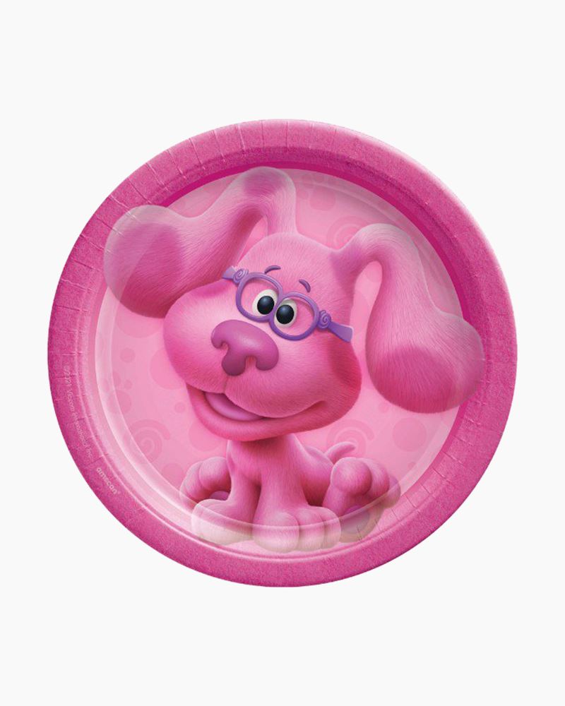Blue's Clues and You Small Pink Paper Plates 8ct