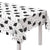 Graduation Hats Table Cover, 52'' X 90'', Black and White