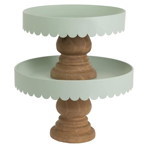 Sage Scallop Decor Stands