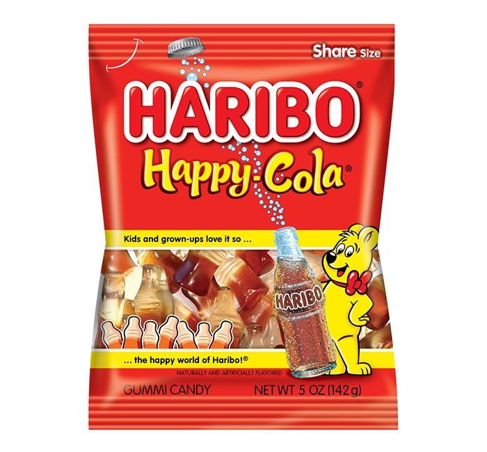HARIBO PEG BAG - HAPPY COLA BOTTLES