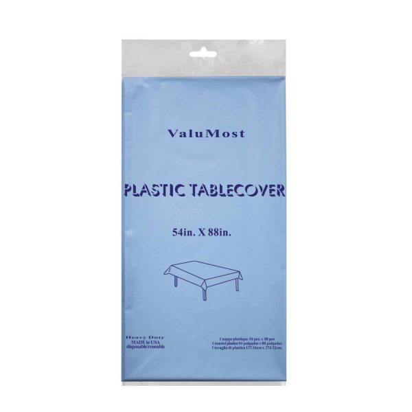 VALUMOST 54″ x 108″ TABLE COVERS LIGHT BLUE