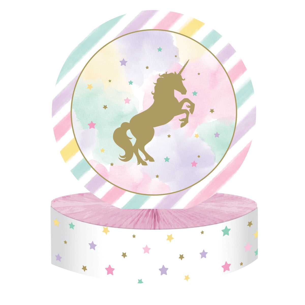 Unicorn Sparkle Honeycomb Centerpiece