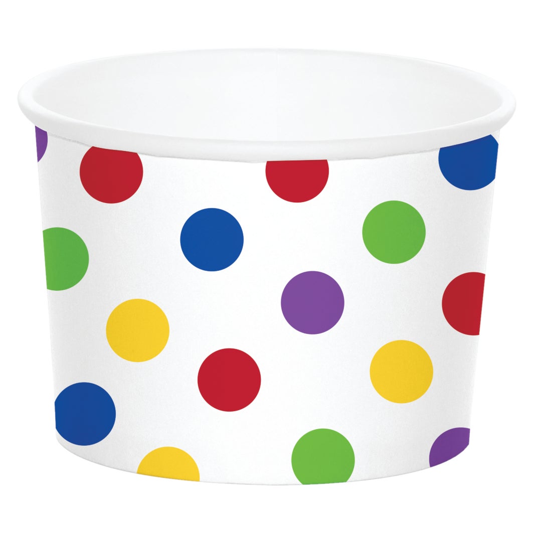 Multi-Color Dots Treat Cups