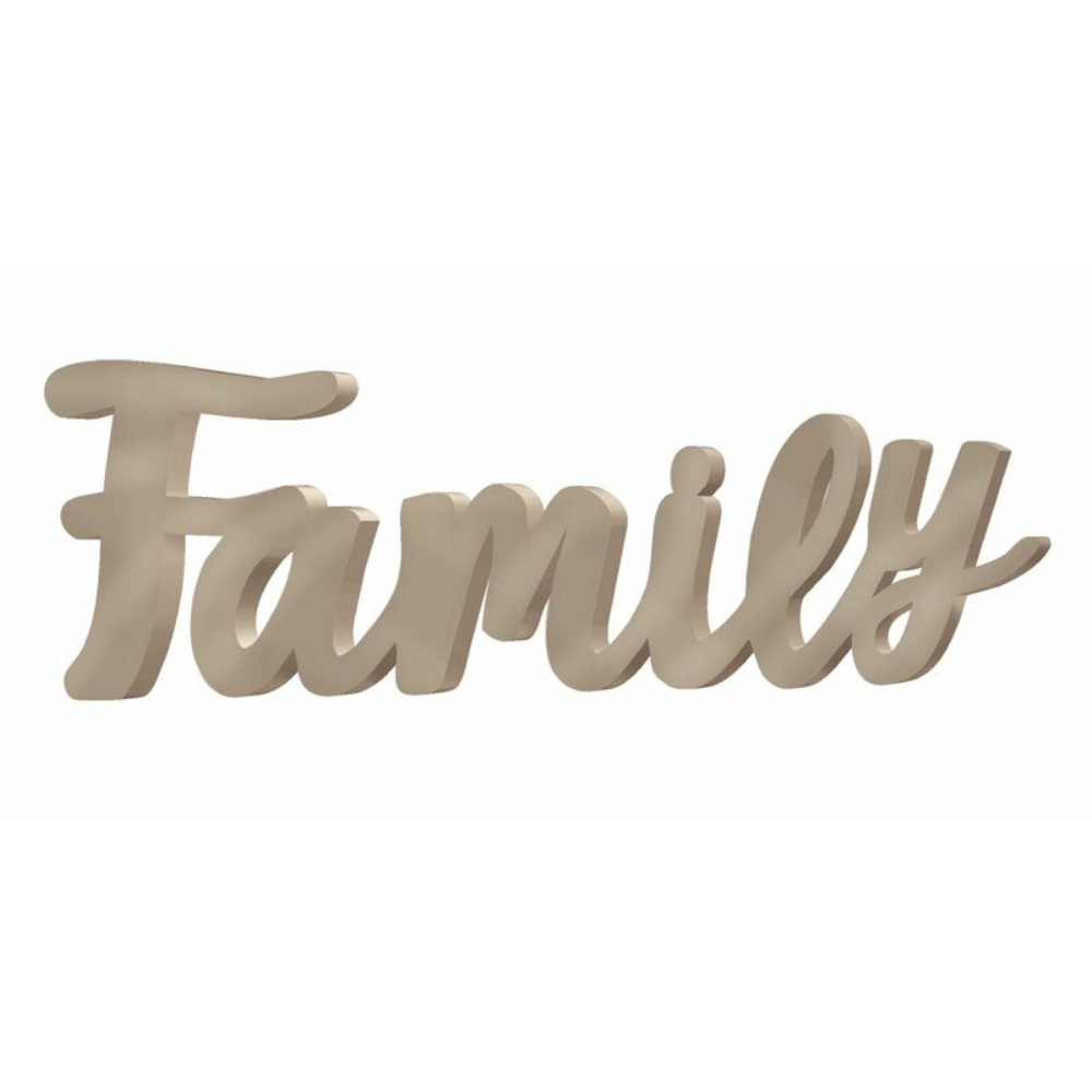 Family Block Sign - 4.75 x 15 x 4.75" | 1 Unit