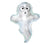 23" BOO GHOST SHAPED FOIL BALLOON