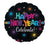 17" NEW YEAR COLORFUL FOIL BALLOON